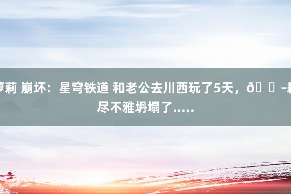 萝莉 崩坏:星穹铁道 和老公去川西玩了5天,😭耗尽不雅坍塌了.....
