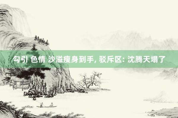 勾引 色情 沙溢瘦身到手, 驳斥区: 沈腾天塌了
