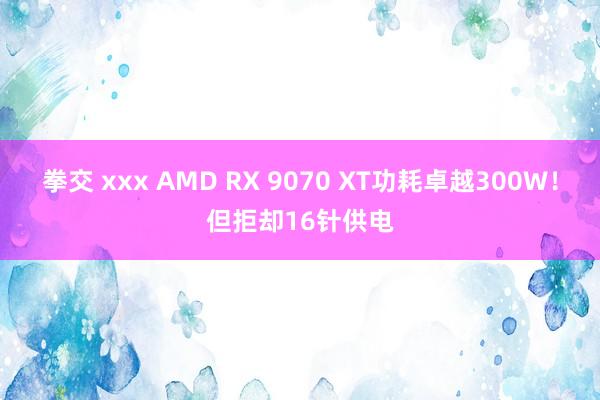 拳交 xxx AMD RX 9070 XT功耗卓越300W！但拒却16针供电