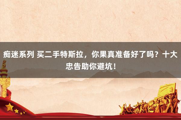 痴迷系列 买二手特斯拉，你果真准备好了吗？十大忠告助你避坑！