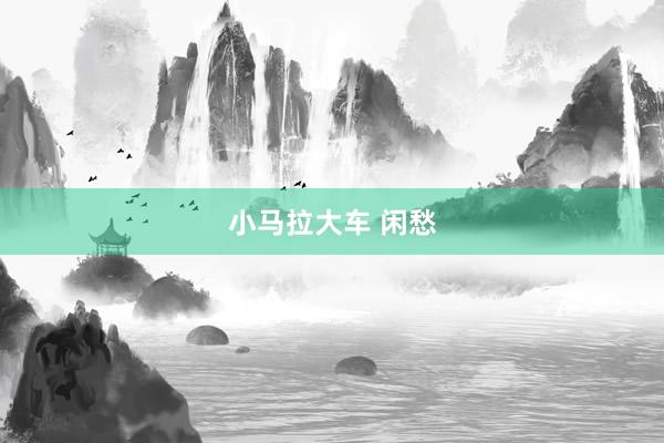 小马拉大车 闲愁