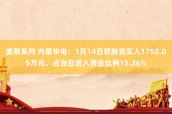 激萌系列 内蒙华电：1月14日获融资买入1758.05万元，占当日流入资金比例15.26%