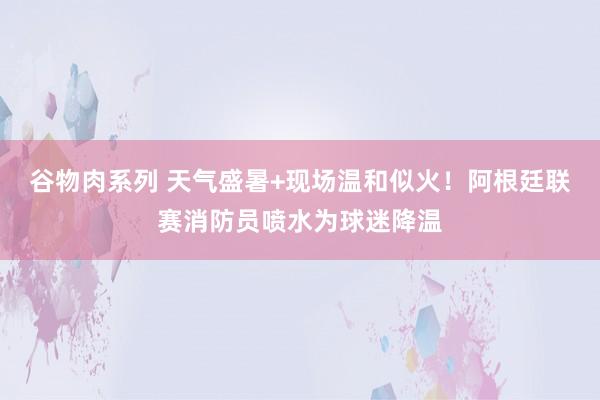 谷物肉系列 天气盛暑+现场温和似火！阿根廷联赛消防员喷水为球迷降温