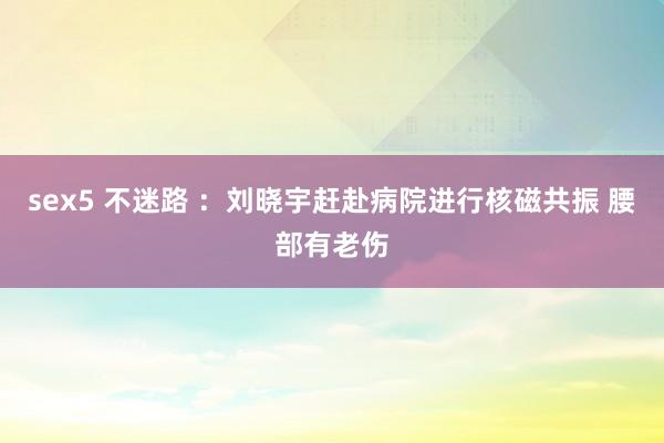 sex5 不迷路 ：刘晓宇赶赴病院进行核磁共振 腰部有老伤