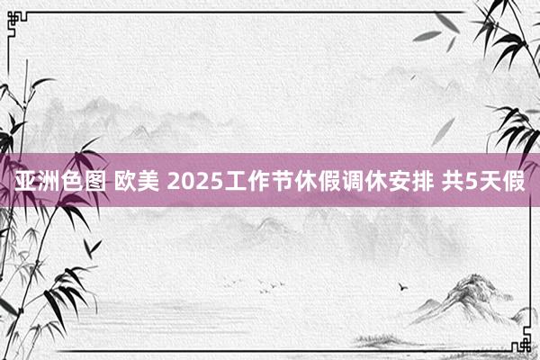 亚洲色图 欧美 2025工作节休假调休安排 共5天假