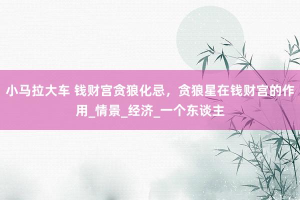 小马拉大车 钱财宫贪狼化忌，贪狼星在钱财宫的作用_情景_经济_一个东谈主