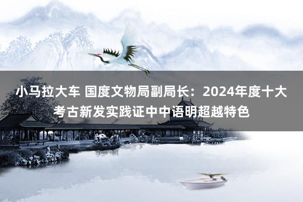 小马拉大车 国度文物局副局长：2024年度十大考古新发实践证中中语明超越特色